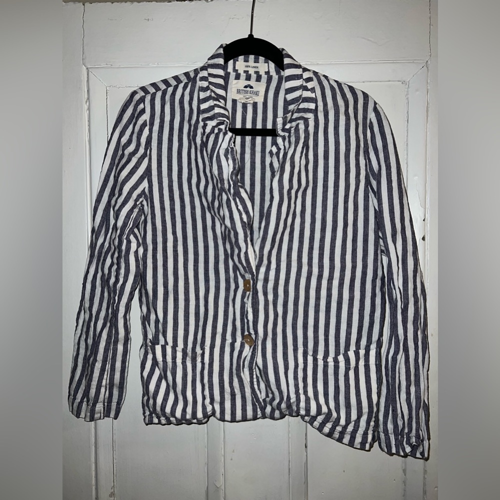 Linen 3/4 Sleeve Blazer